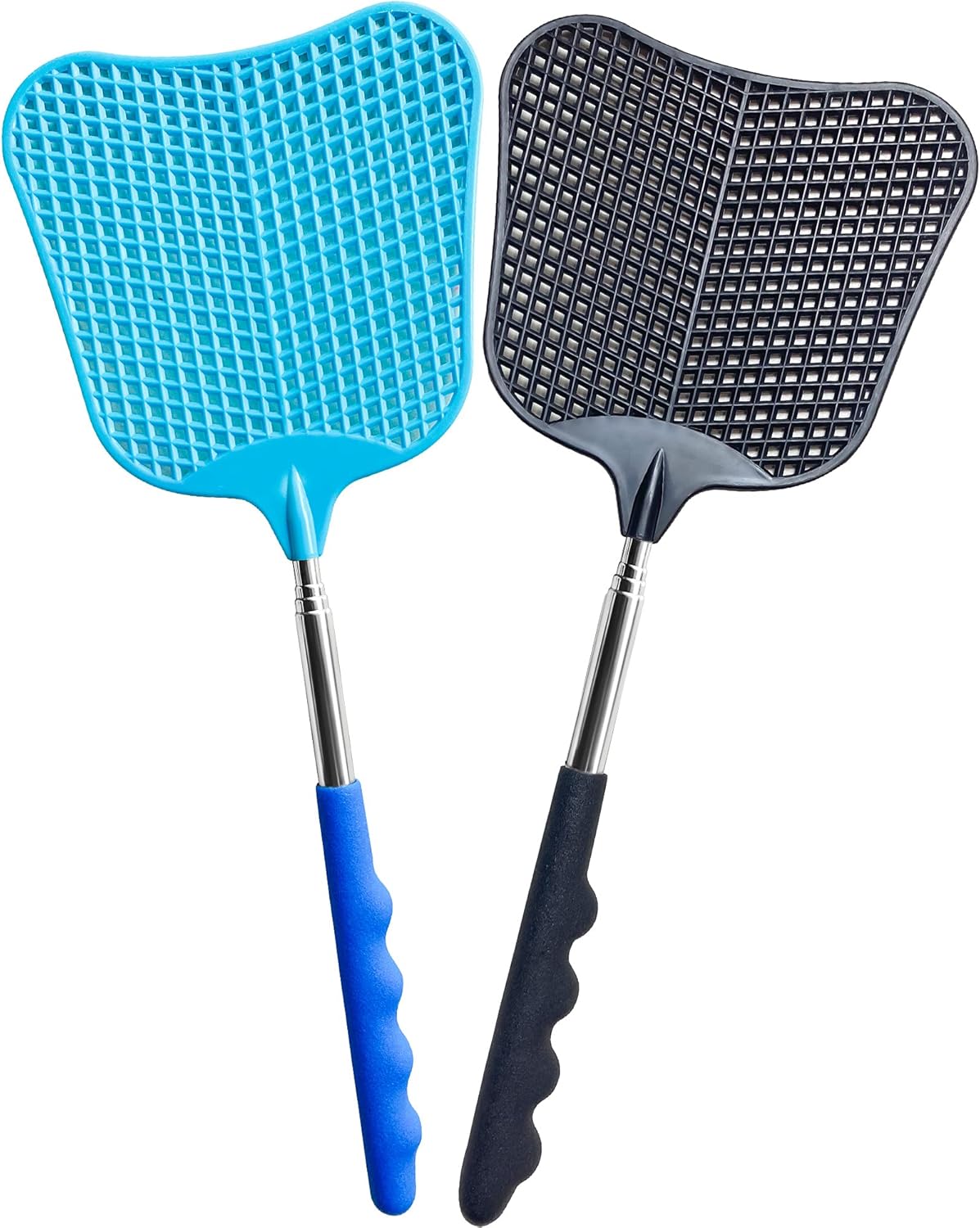 CUNCUI Fly Swatter Set of 2, Indoor Outdoor Telescopic Fly Swatters