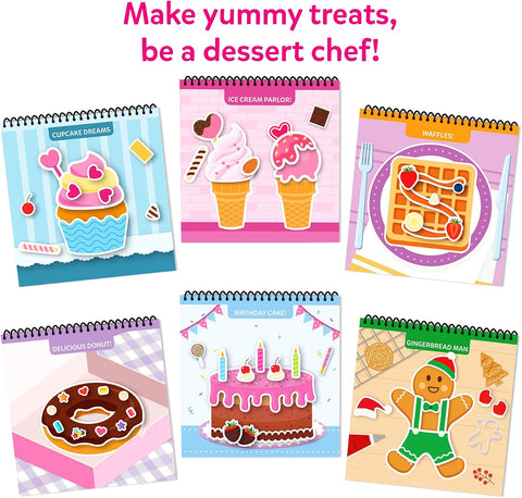 Skillmatics Peelies – Dessert Chef, Reusable Stickers, Gift for Toddlers