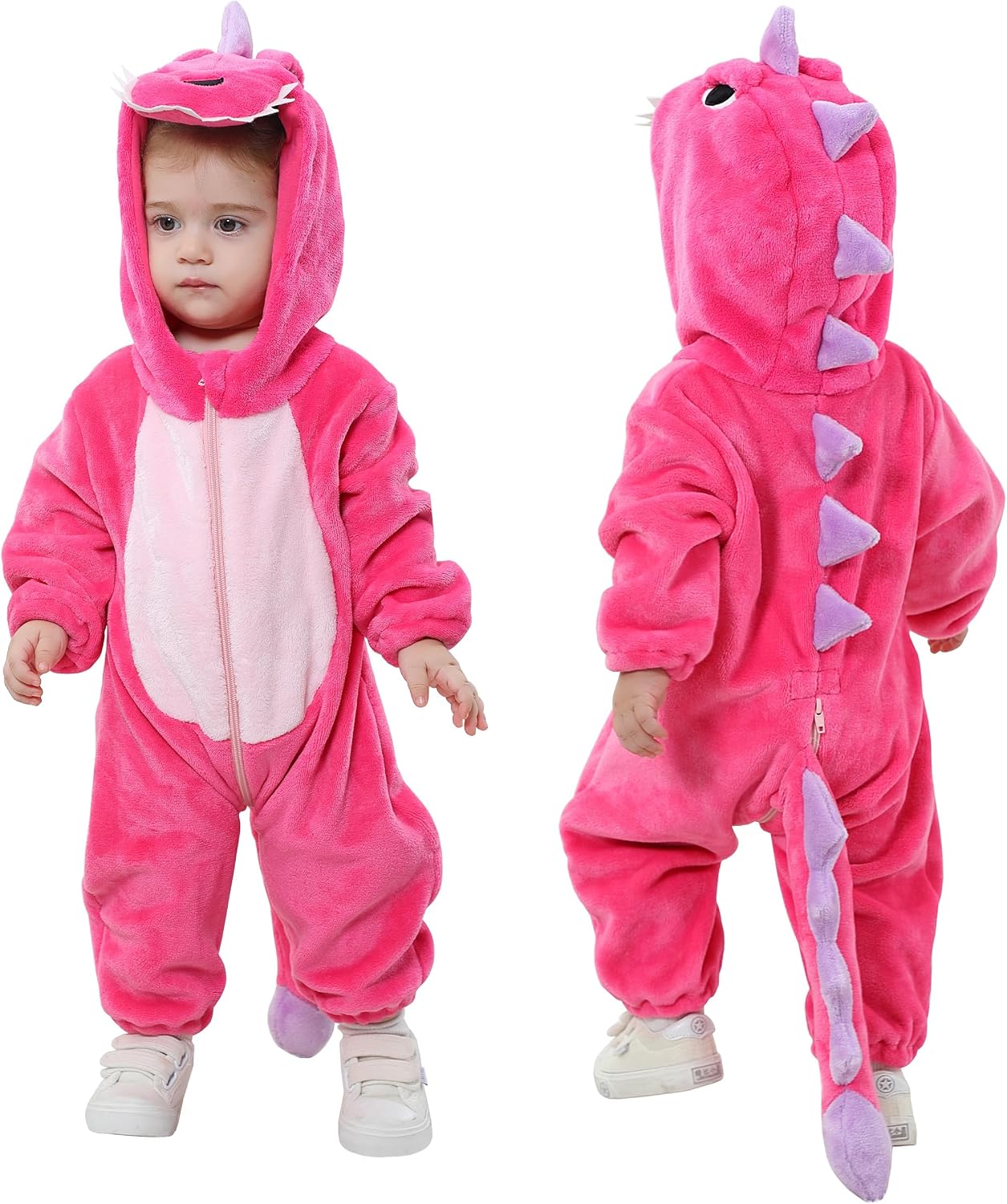 TONWHAR Animal Costume for Infants & Toddlers - Boys & Girls One-Piece Romper Jumpsuit for Halloween & Daily Playwear