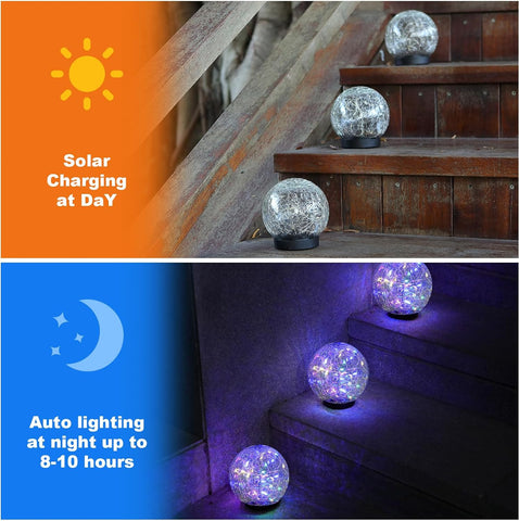 Solar Globe Lights Outdoor Waterproof-Solar Balls-Solar Garden Lights Orbs