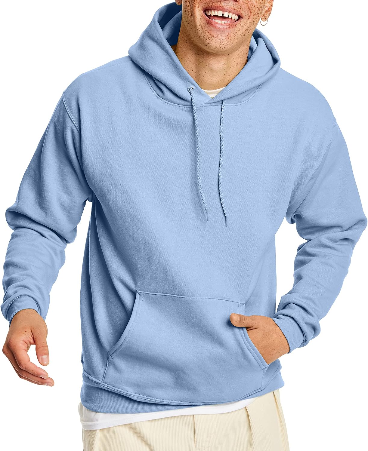 Hanes Men's Hoodie - EcoSmart Fleece Hooded Sweatshirt for Men & Women - Midweight Fleece - Big & Tall Available