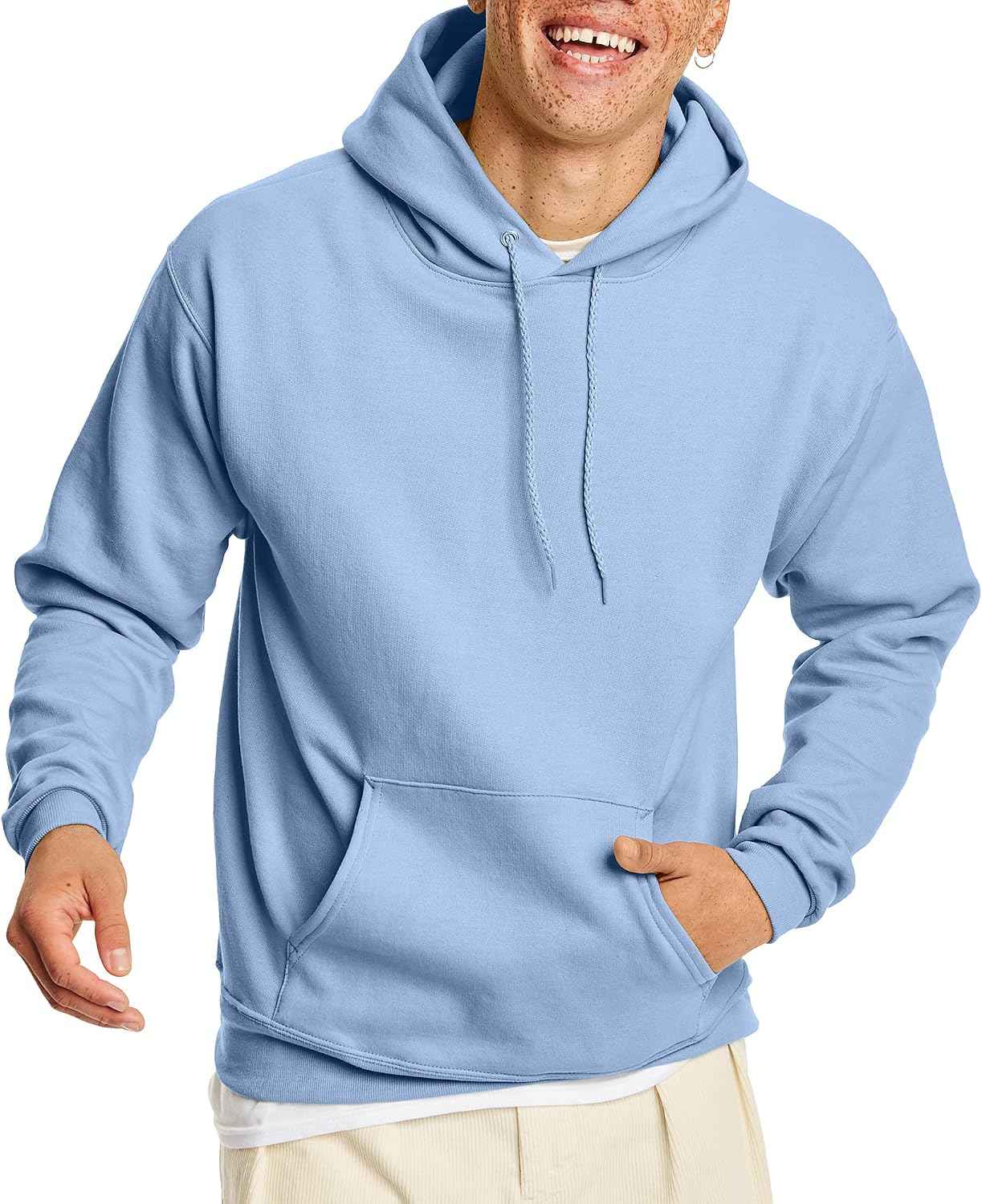 Hanes Men's Hoodie - EcoSmart Fleece Hooded Sweatshirt for Men & Women - Midweight Fleece - Big & Tall Available