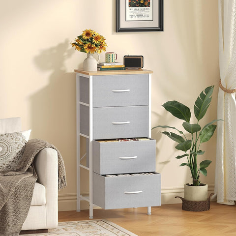 Sweetcrispy 4 Storage Drawer Dresser, Storage Cabinet, Clothes Organizer