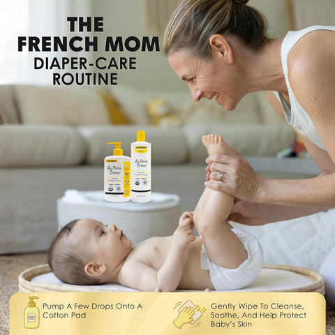 La Petite Creme Premium Diapering Lotion - Liniment Diaper Rash Cream, 8 oz