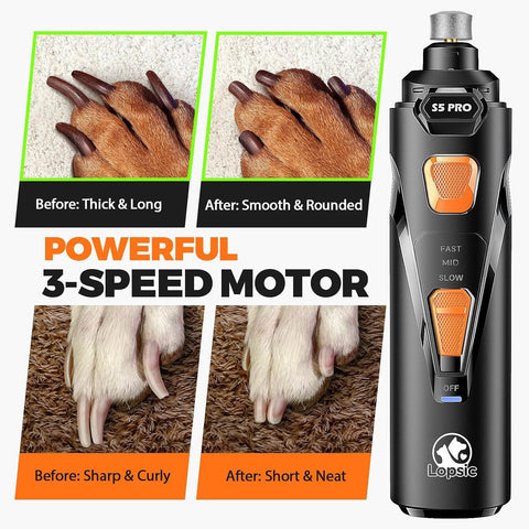 Whisper Quiet Dog Nail Grinder Safe & Stress-Free for Sensitive Dogs Cats
