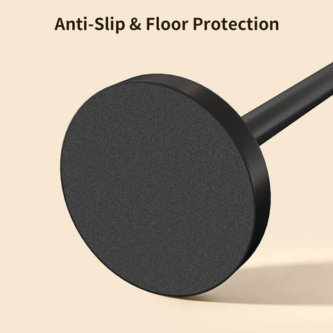 YUMORE Toilet Paper Holder Stand with Weighted Base, Matte Black