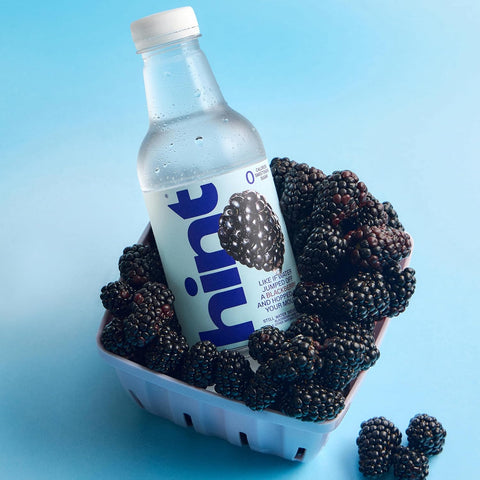 Hint Fruit-Infused Bottled Water, Blackberry - Sugar Free Flavored Water with Zero Calories, Natural Fruit Essences, and No Artificial Sweeteners - 16 Fl Oz (Pack of 12)