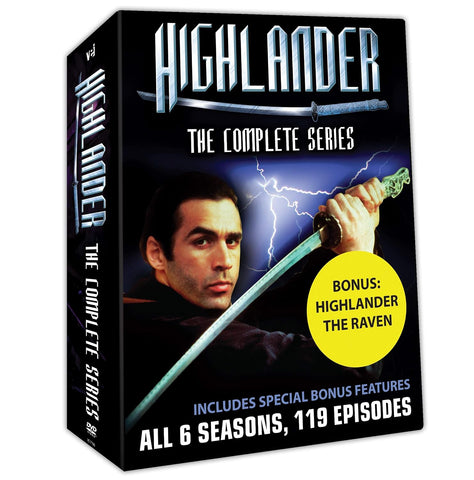 Highlander The Complete Collection 6 Seasons 119 Episodes- Plus Bonus