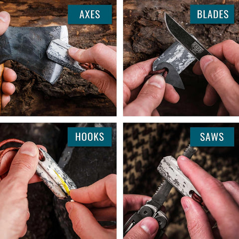Wazoo Gear Viking Spark™ Whetstone & Firestarter Necklace