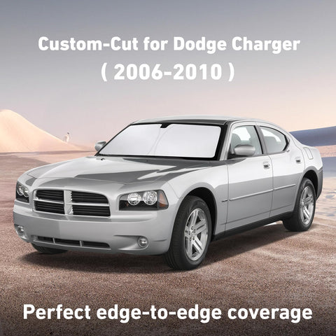 EcoNour Windshield Sunshade Compatible for Dodge Charger 2006-2009 2010