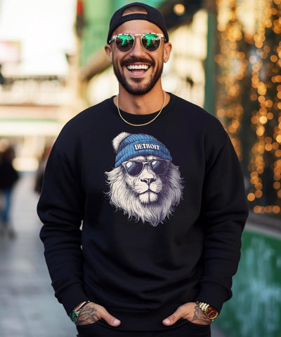 Olive Loves Apple Detroit Football Sports Sweatshirt for Men Women Youth and Toddler Boys and Girls