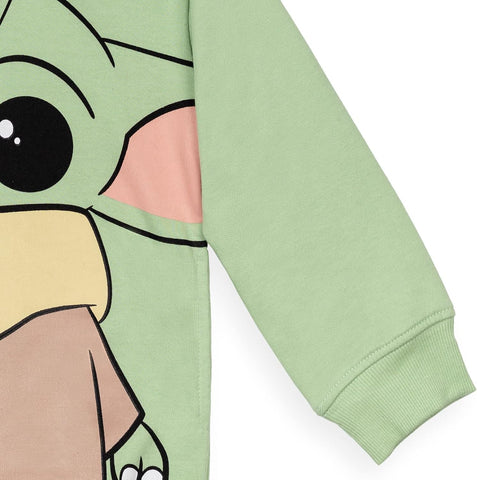 STAR WARS The Mandalorian Fleece Hooded Sweatshirt Little Kid to Big Kid