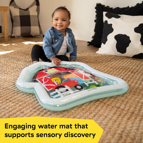 Baby Einstein Farm Explorers Cal's Sensory Barn Water Mat, Multisensory, Red, Ages 0-36 Months