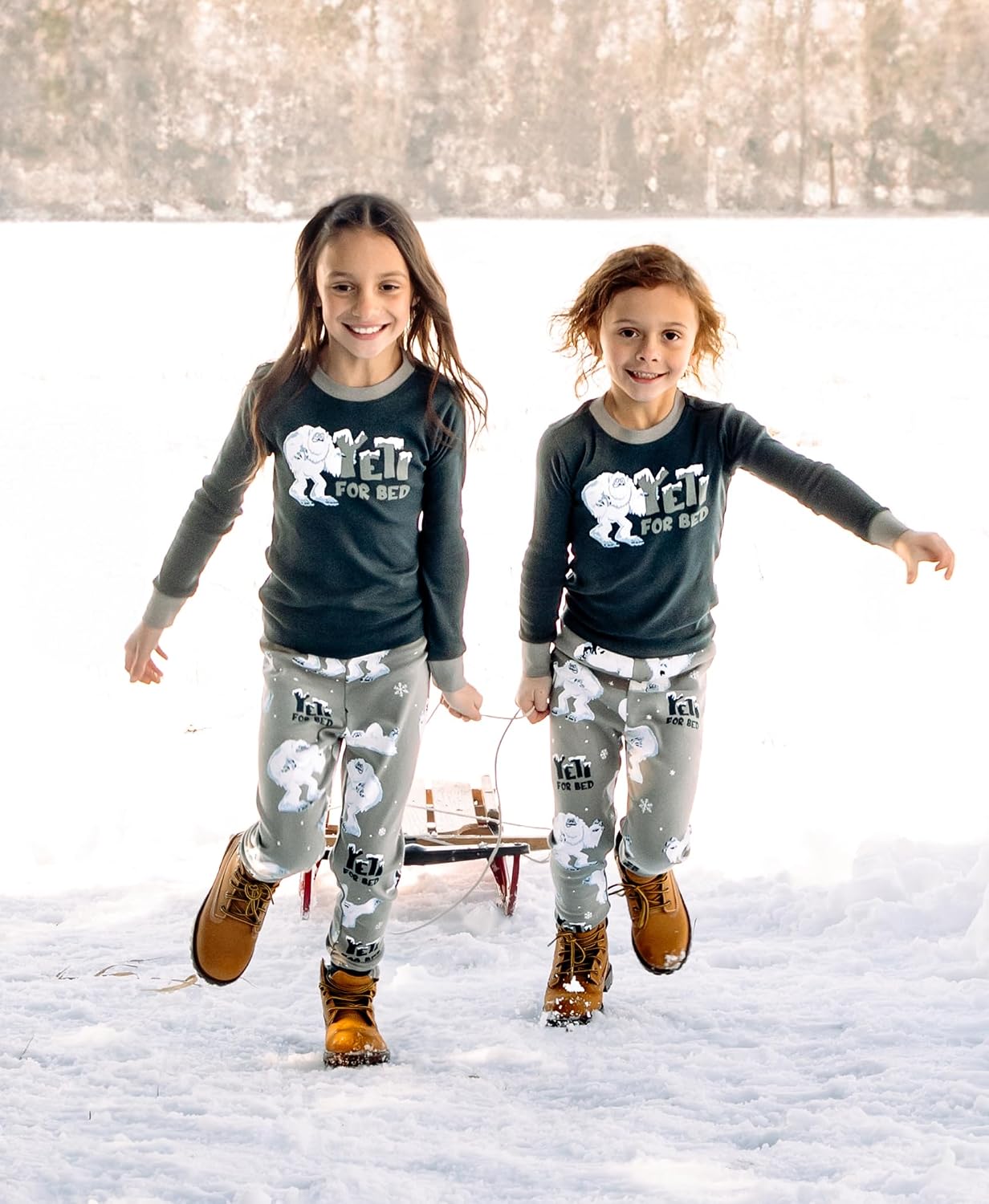 Lazy One Warm Long-Sleeve PJ Sets for Girls and Boys