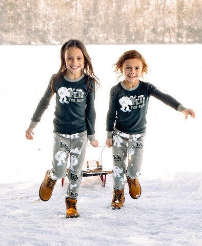 Lazy One Warm Long-Sleeve PJ Sets for Girls and Boys