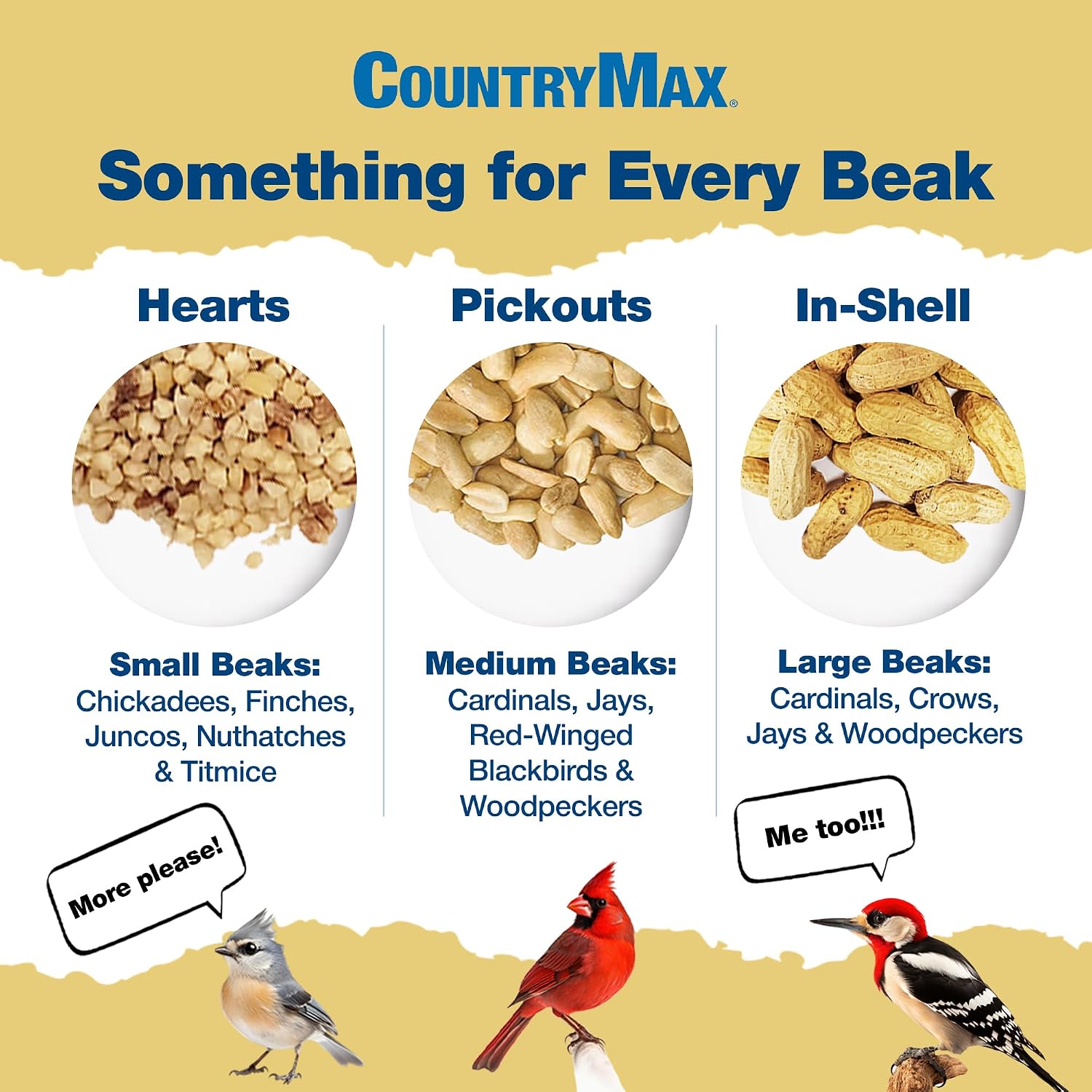 CountryMax 25LB in-Shell Raw Peanuts for Wildlife & Squirrels