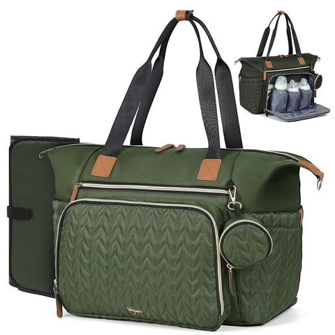 Diaper Bag Tote, Large Baby Hospital Bag for Labor Delivery Mom