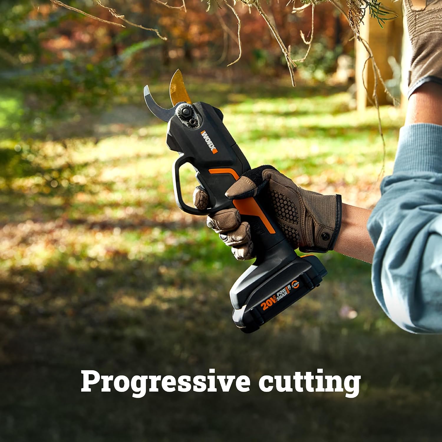 WORX Cordless Pruning Shear, 20V Powered Lopper, WG330