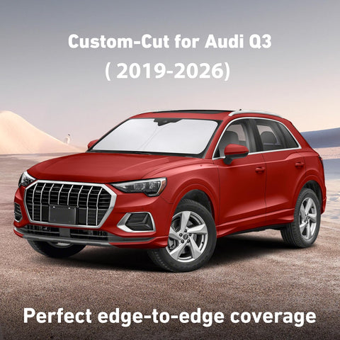 EcoNour Windshield Sunshade Compatible for Audi Q3 2019-2024 2025 2026