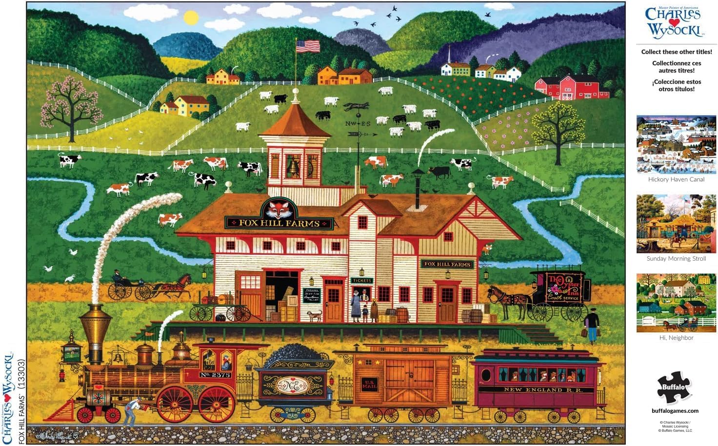 Buffalo Games - Charles Wysocki Fox Hill - 1000 Piece Puzzle for Adults