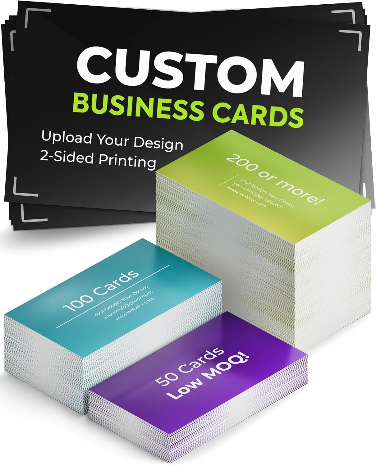 Custom Business Cards - 16pt - Made in the USA (50 to 10,000 Cards)