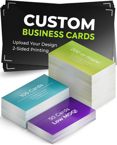 Custom Business Cards - 16pt - Made in the USA (50 to 10,000 Cards)