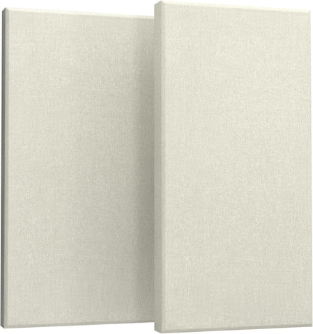 2 Pack Acoustic Panels 47.2"x23.6"x2" Soundproof Fiberglass Panel,Off White
