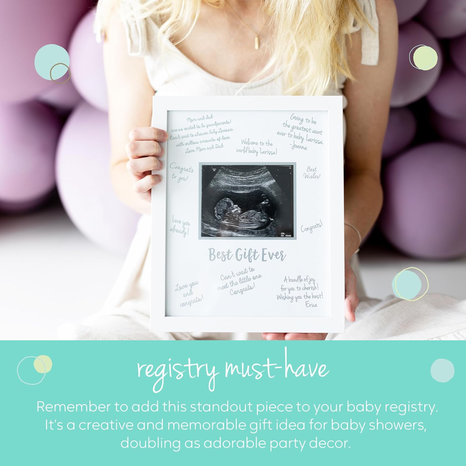 Guest Signature Sonogram Keepsake Frame