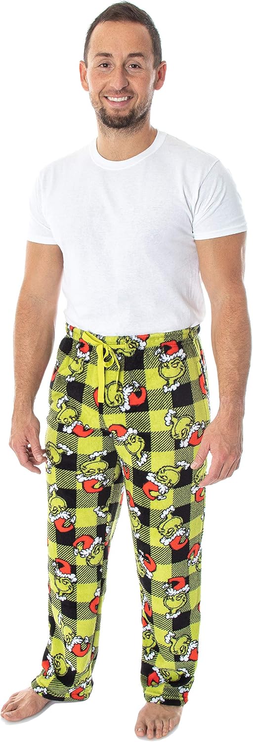 Dr. Seuss Pajamas Men's How the Grinch Stole Christmas! Pajama Pants