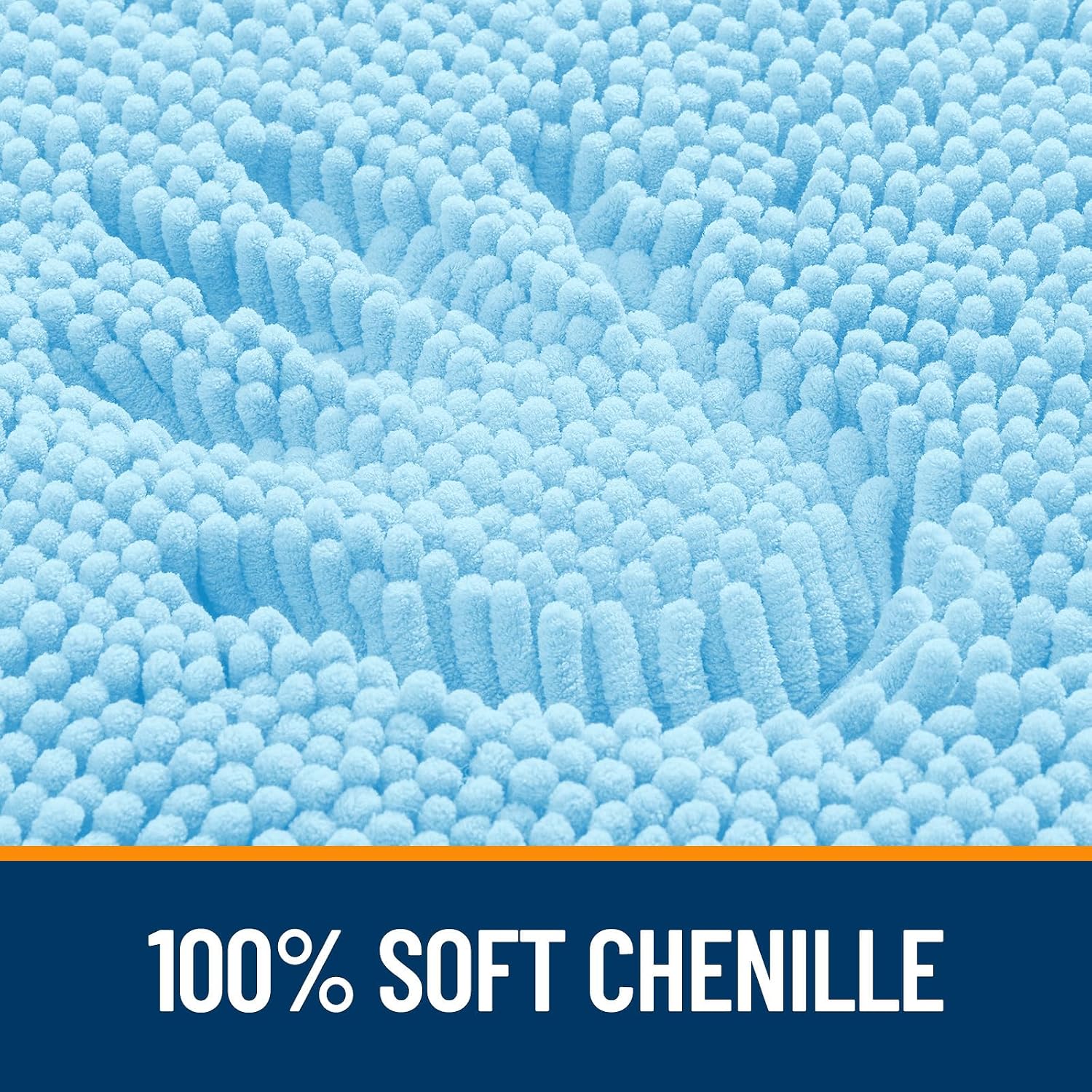 OLANLY Bathroom Rugs 36x24, Extra Soft Absorbent Chenille Bath Rugs