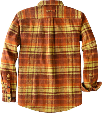 Dubinik® 13oz Ultra Heavyweight Flannel Shirt Men's Long Sleeve Button Down