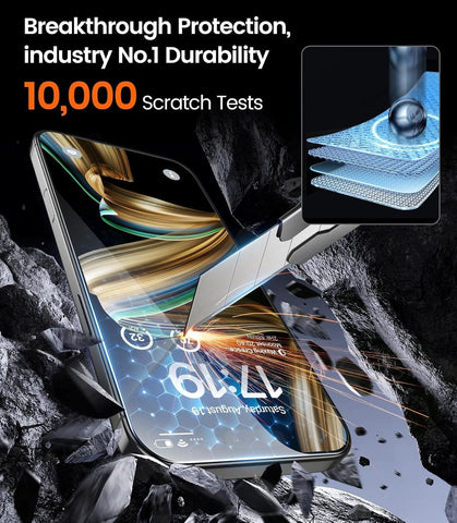EZ-GLAZ-4 Pack for iPhone 17 Pro Max Screen Protector (6.9") HD Clear