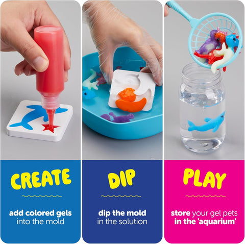 Magic Gel Water Pets Kit for Kids - Gifts for Kids - Squishy Maker Set