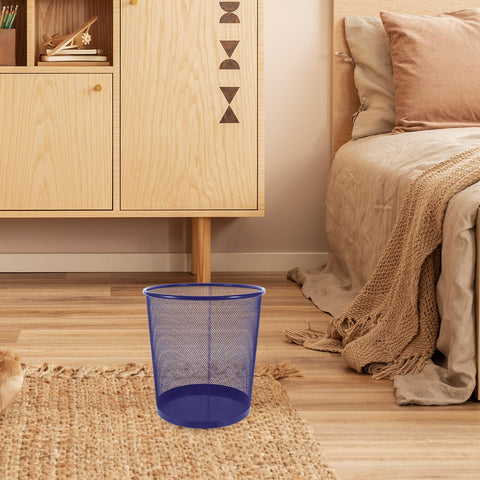 PRETYZOOM Small Trash Can 3 Gallon Open Top Waste Basket, Round Mesh Garbage Can Container Recycling Bin for Offices, Bathrooms, Laundry Room, Kitchens, Kids Rooms, Dorms