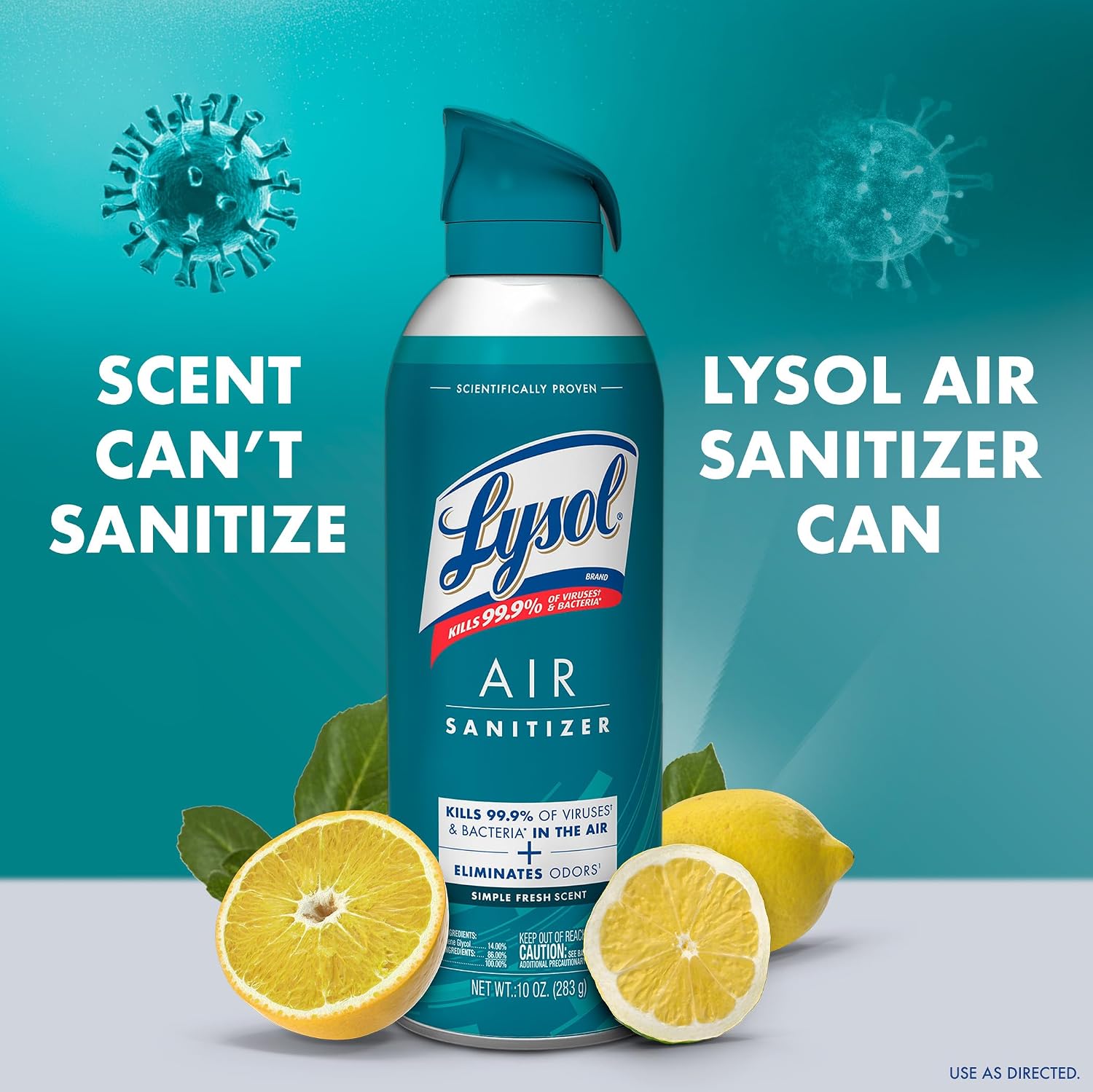 Lysol Air Sanitizer Spray, Air Freshener Alternative, Multi-Fragrance 3-Pk