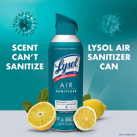 Lysol Air Sanitizer Spray, Air Freshener Alternative, Multi-Fragrance 3-Pk