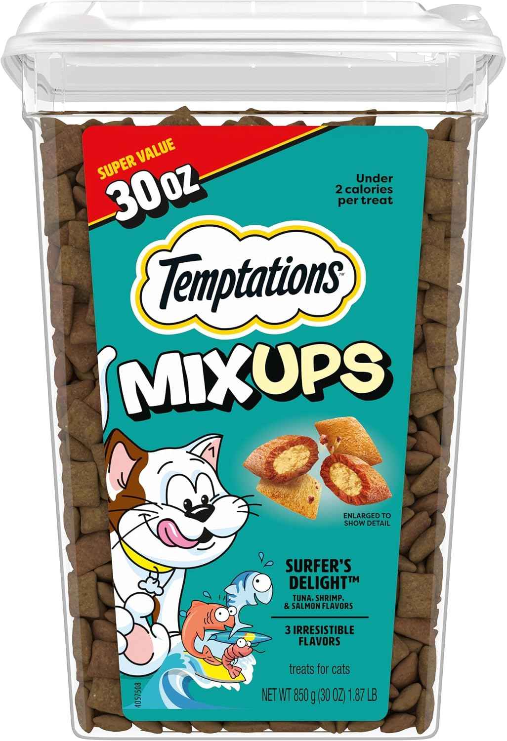 Temptations MixUps Crunchy Cat Treats, Surfer's Delight, 30 oz