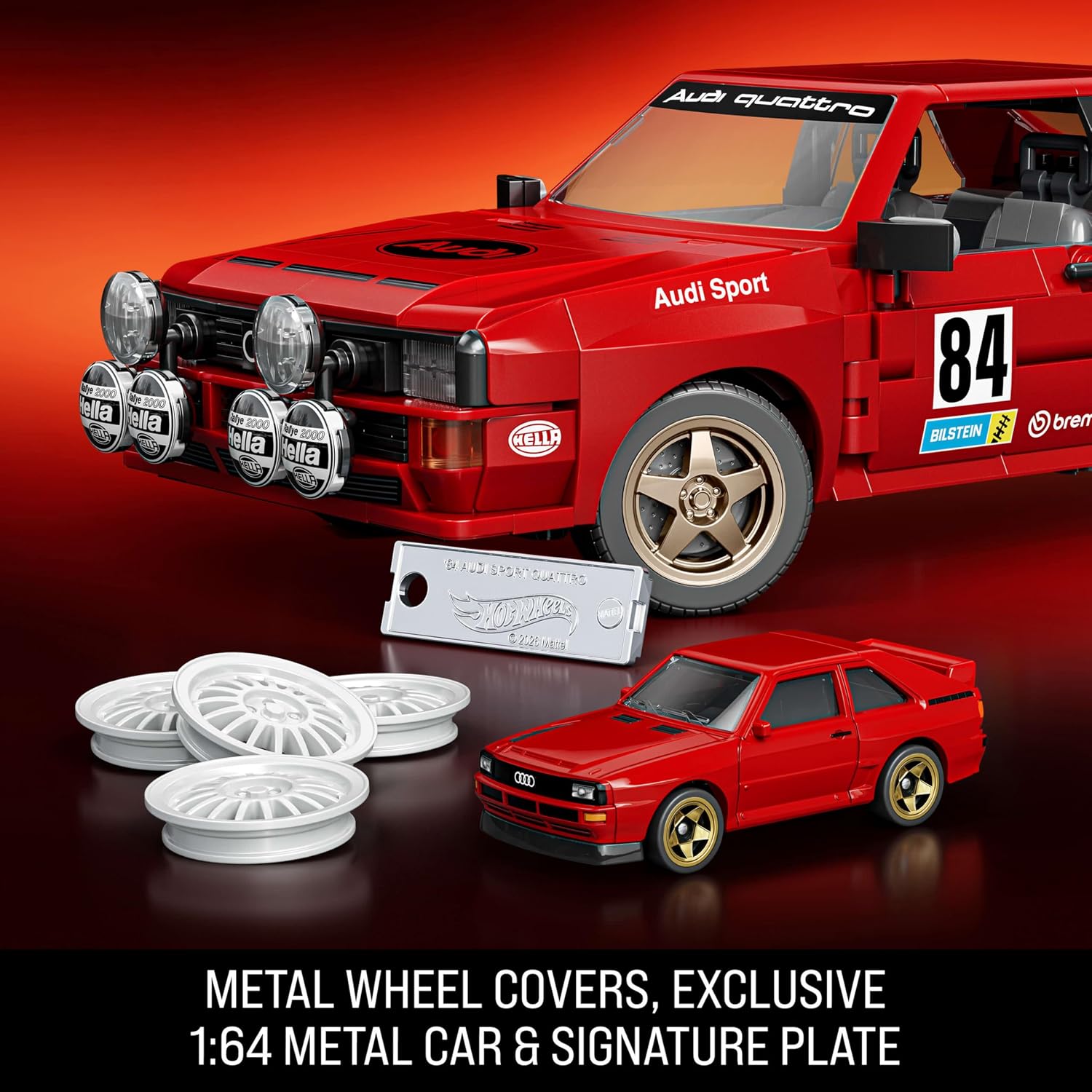 Mattel Brick Shop Mattel Brick Shop Elite '84 Audi Sport Quattro 10Y+ Building Game