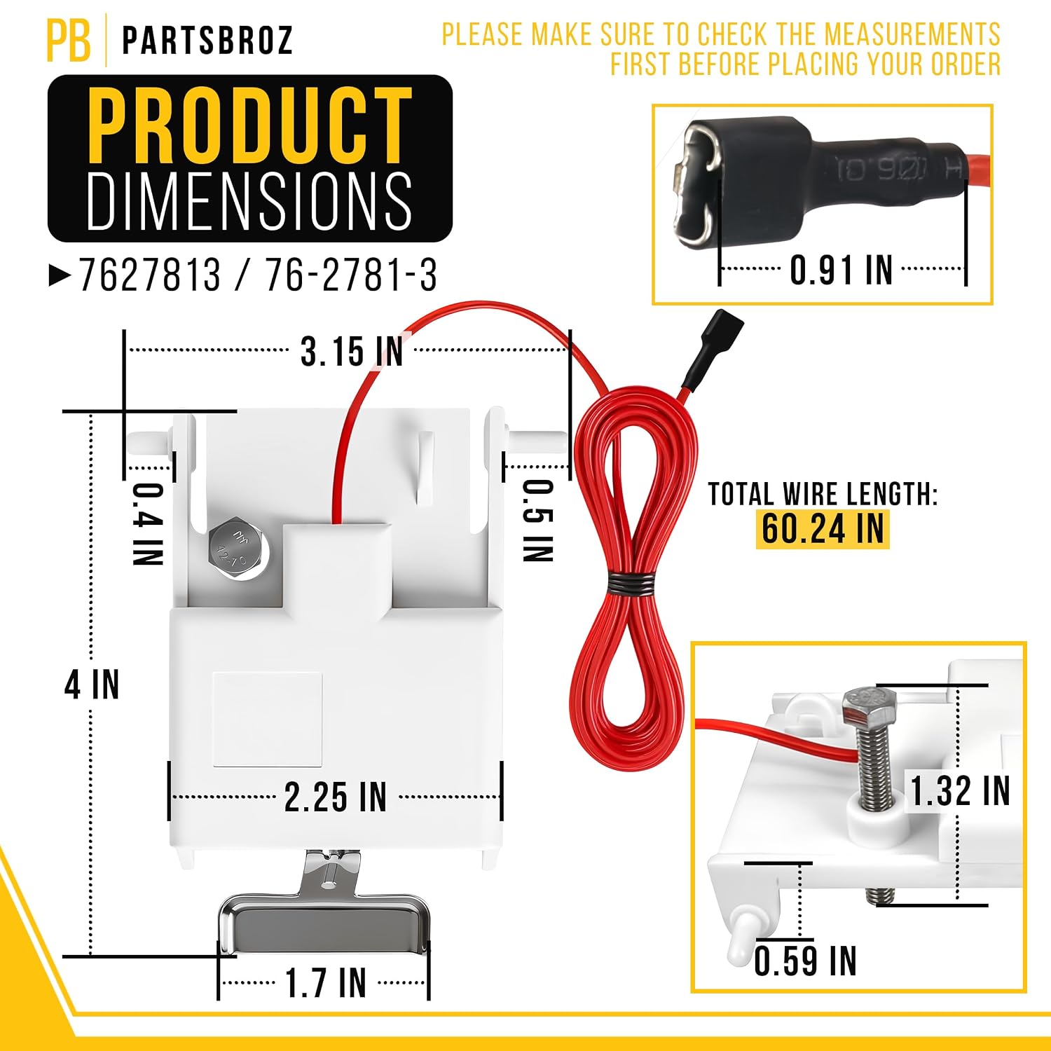 7627813 76-2781-3 Ice Thickness Probe Sensor Control for Manitowoc Ice