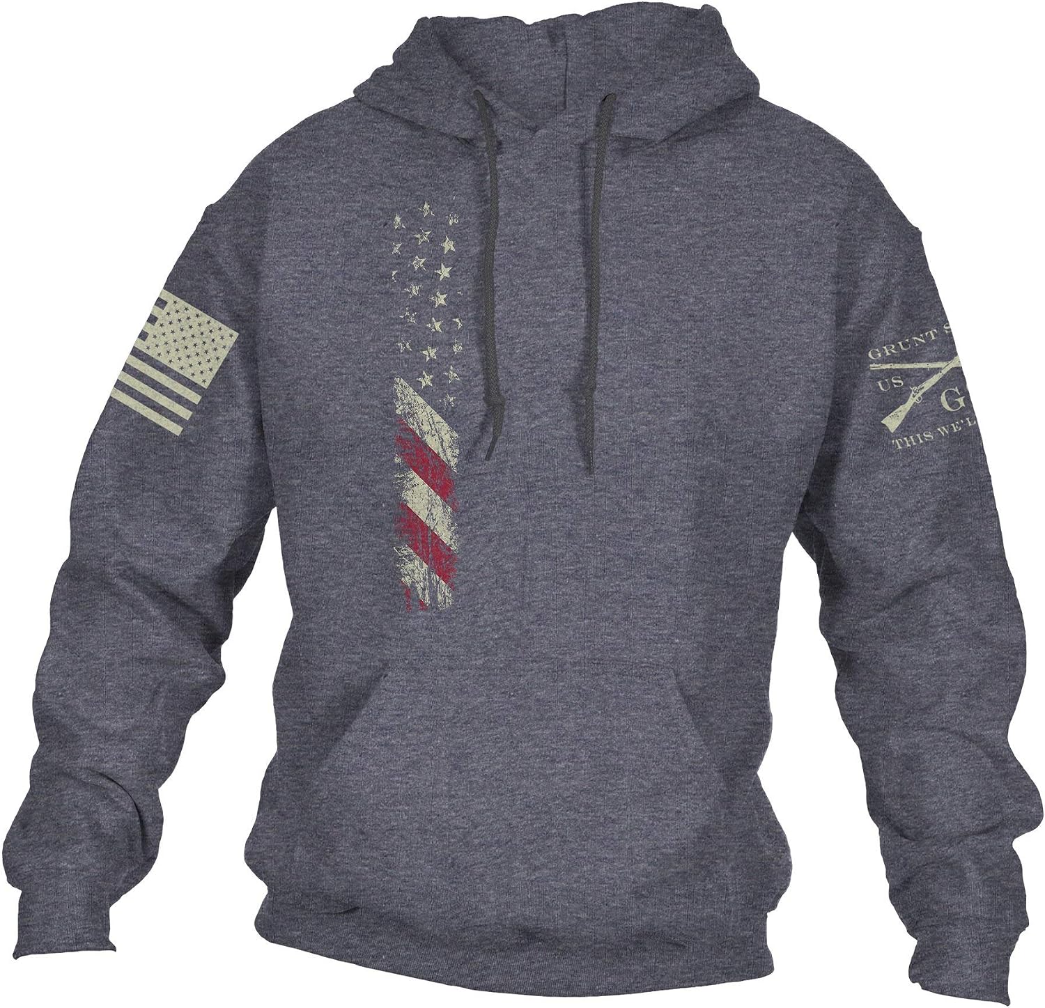 Grunt Style True Colors USA Flag Men's Hoodie