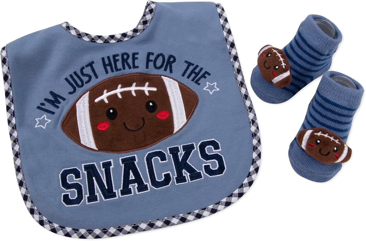Baby Holiday Gift Sets, 2 Piece Infant Outfit Accessory Bib Set for First Birthday, Valentine's Day, Halloween, & Christmas