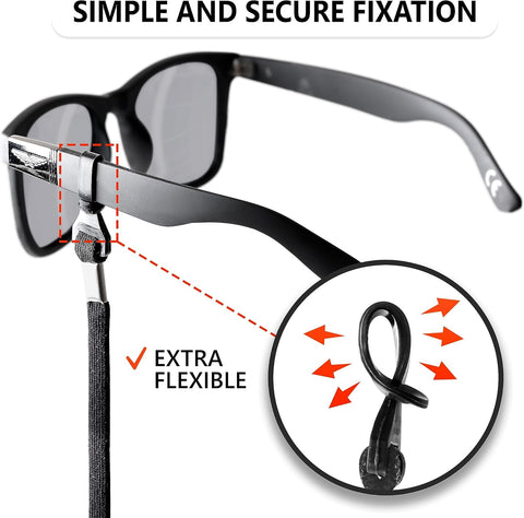 SIGONNA Eye Glasses String Holder Strap - Eyeglass Straps Cords for Men Women - Eyeglass Holders Around Neck - Sunglasses String Chain Lanyard Retainer