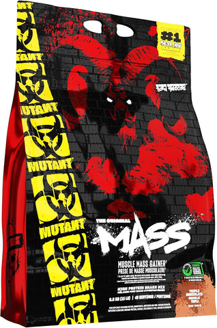 Mutant Mass Weight Gainer Protein Powder, Triple Chocolate, 15 lb
