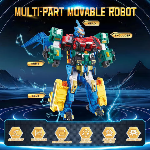 QUANTUM HEROES DINOSTER 4-in-1 Robot Mega Metatron 16.1in – Ages 5+