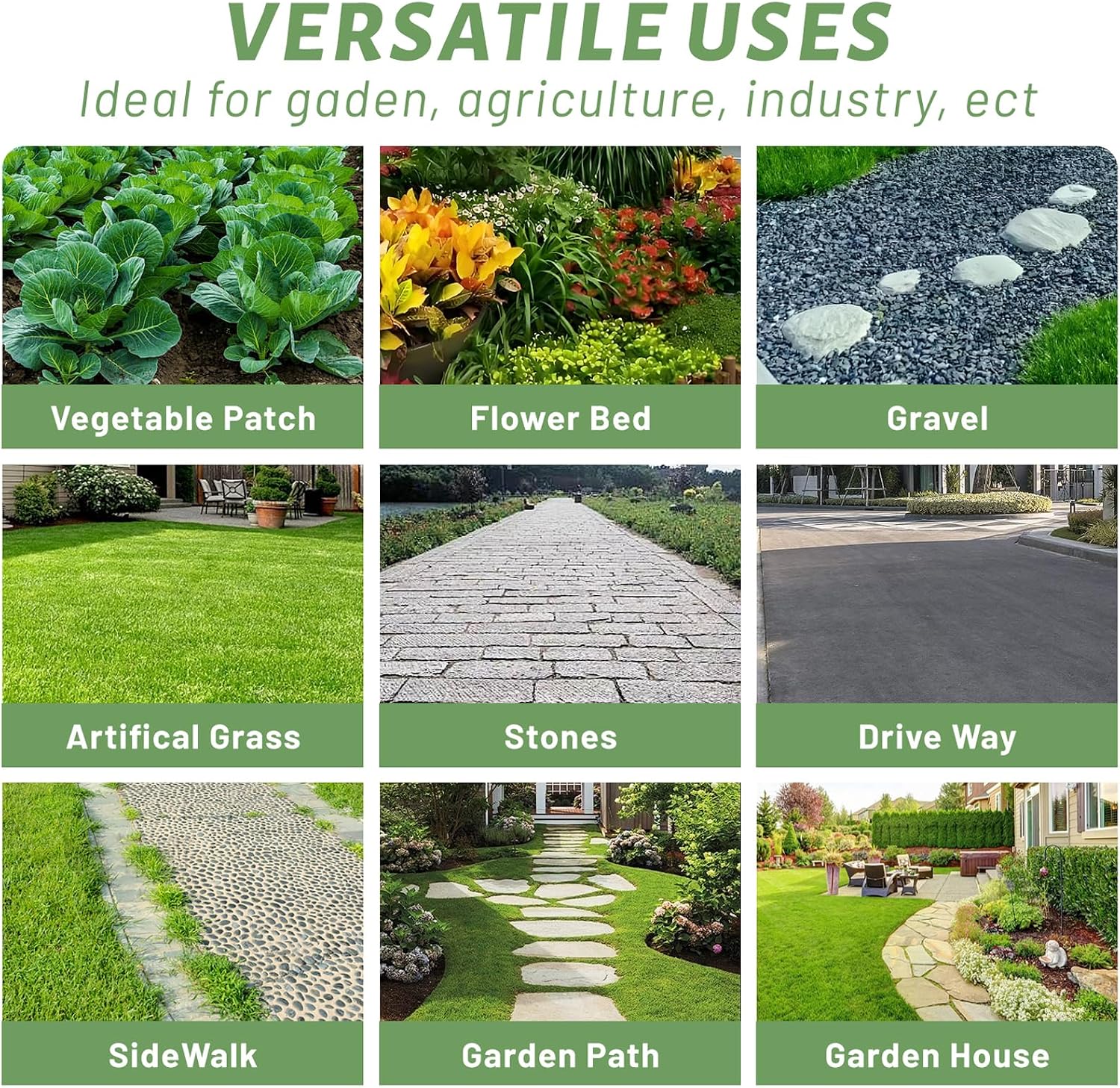 Weed Barrier Landscape Fabric 4FT x 100FT, 3.2oz, 2-Pack 4FTx50FT
