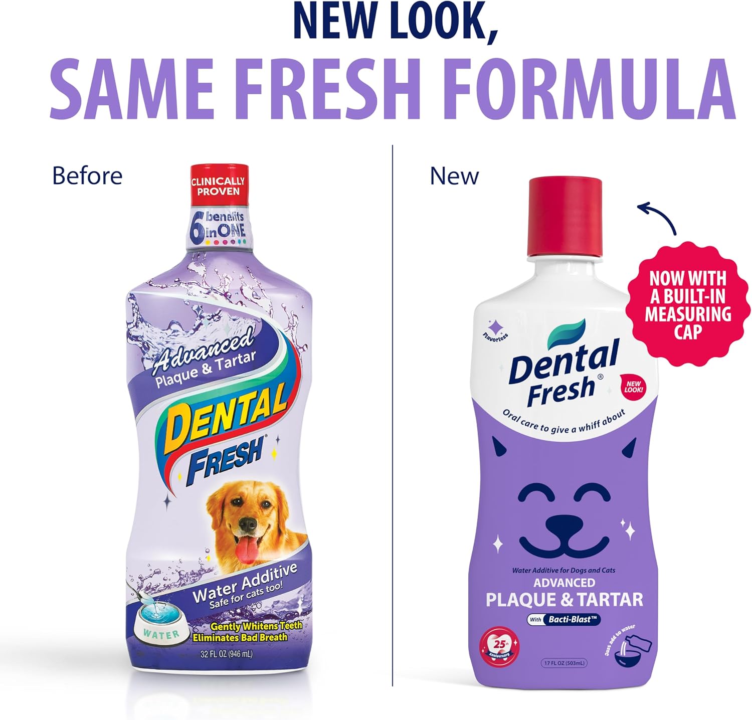 Dental Fresh Advanced Water Additive for Dogs & Cats, 8 fl oz