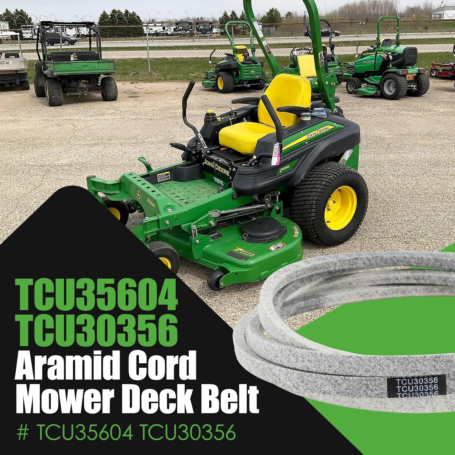 TCU35604 TCU30356 Mower Deck Belt Fit for John Deere 60 Inch
