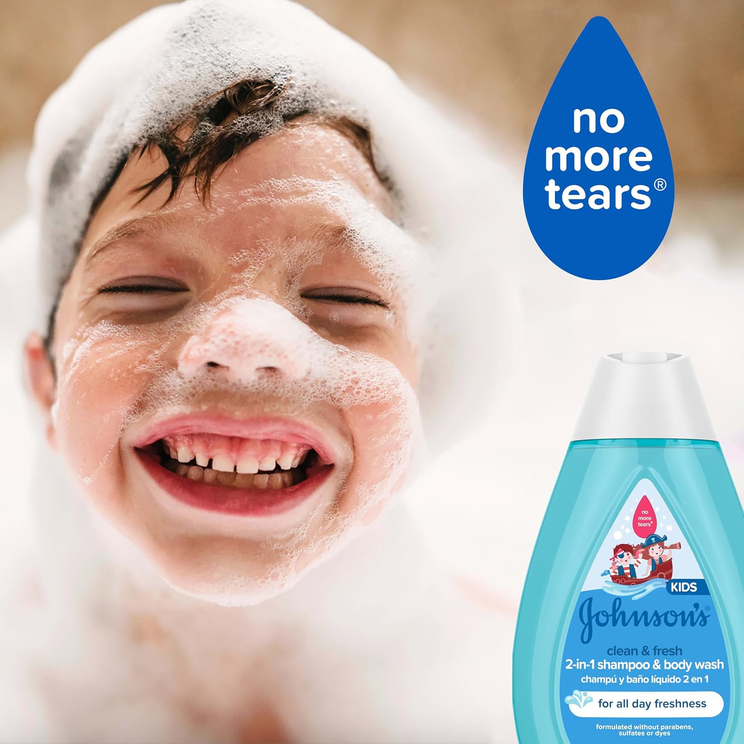 Johnson's Baby Clean & Fresh Children's Shampoo & Body Wash, 13.6 fl oz