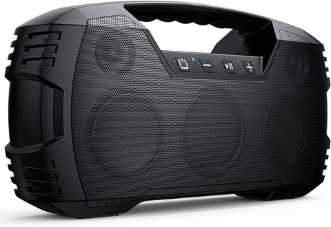 Outdoor Bluetooth Speaker, IPX7 Waterproof, 90W Peak, 32H, Black