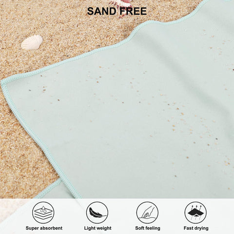 Rainleaf Microfiber Towel Quick Dry Camping & Travel & Gym Towel. Compact